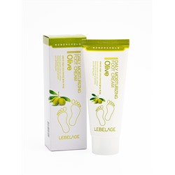 Крем для ног смягчающий с оливковым маслом DAILY MOISTURIZING OLIVE FOOT CREAM, LEBELAGE, 100 мл