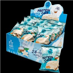 FITKIT Protein WHITE cake EXTRA (24шт в уп) 70 г