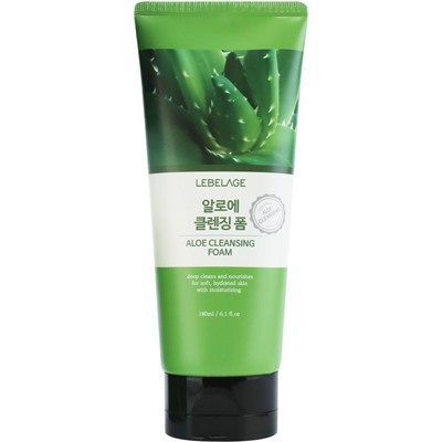 Пенка очищающая с экстрактом алоэ Cleansing Foam Aloe, LEBELAGE   180 мл