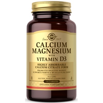 Solgar Calcium Magnesium with Vitamin D3 200/100 mg/80 IU