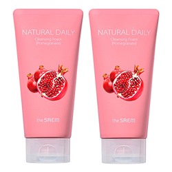 Набор пенок Natural Daily Cleansing Foam Pomegranate Set 2, THE SAEM, 150 мл*2