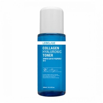 Тонер для лица увлажняющий с гиалуроновой кислотой и коллагеном COLLAGEN HYALURONIC TONER, LEBELAGE, 300 мл