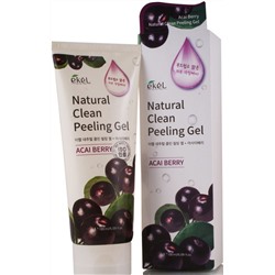 Пилинг-скатка с экстрактом ягод асаи Natural Clean Peeling Gel Acai Berry, EKEL   180 мл