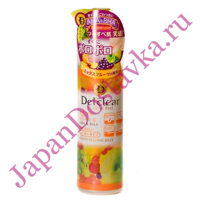 Очищающий пилинг-гель AHA&BHA Fruits Peeling Jelly, MEISHOKU 180 мл (с ароматом фруктов)