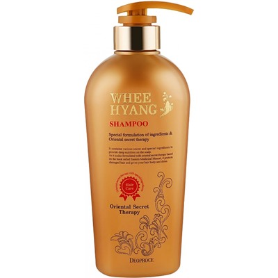 Шампунь с корнем женьшеня WHEE HYANG Shampoo, DEOPROCE 530 мл