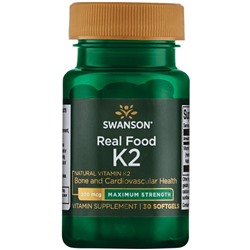 Swanson Ult Real Vit K2 Max St 200 mcg