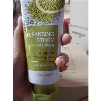 Пенка для умывания Story Foam Cleansing Mung Вeans, WELCOS 120 г