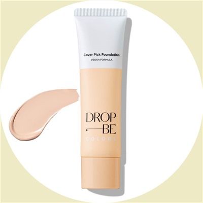 Тональная основа для лица Drop Be Colors Cover Pick Foundation 01 Clear Beige, THE SAEM, 30 мл