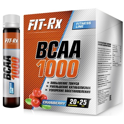 FIT- Rx BCAA 1000 (20 амп х 25 мл)