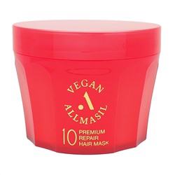 Восстанавливающая маска для волос, 10 Premium Repair Hair Mask, AllMasil, 300 мл