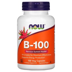 NOW Vitamin B-100 100 vcaps