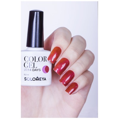 Гель-лак Color Gel Puce/Красновато-коричневый 17, Solomeya 8,5 мл