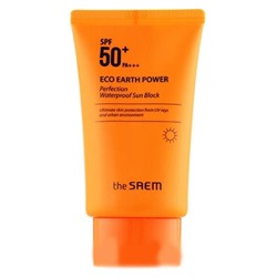 Крем солнцезащитный водостойкий Eco Earth Waterproof Sun Cream SPF 50+ PA++++, THE SAEM, 50 г