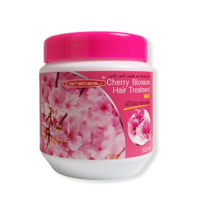 Восстанавливающая маска для волос с экстрактом цветов вишни Hair Treatment Cherry Blossom Wax, Carebeau 500 мл