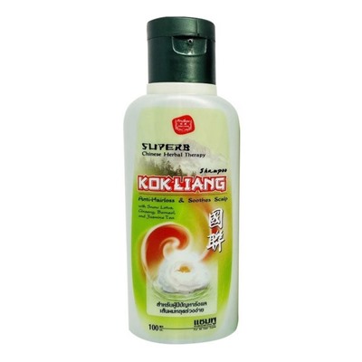 Натуральный травяной шампунь против перхоти Chinese Herbal Therapy Anti-Hairloss & Soothes Scalp Shampoo, Kokliang, 100 мл