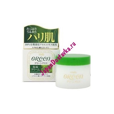 Увлажняющий крем для очень сухой кожи лица Green Plus Aloe Moisture cream, MEISHOKU 48 г