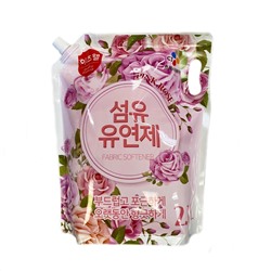 Кондиционер для белья с ароматом розы, tswell fabric softner Pink Rose, CJ , 2100 г  (мягкая упаковка)