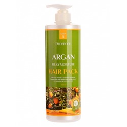 Маска для волос с аргановым маслом Argan Silky Moisture Hair Pack, DEOPROCE  1000 мл