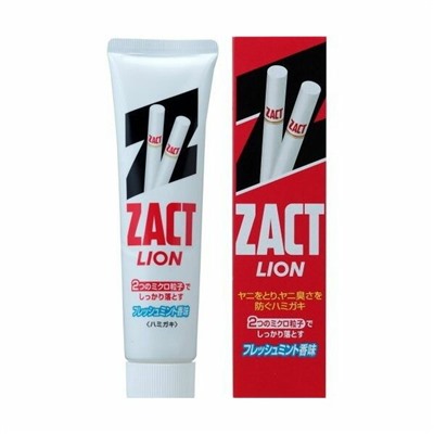 Зубная паста для устранения никотинового налета и запаха табака Zact, LION 150 г