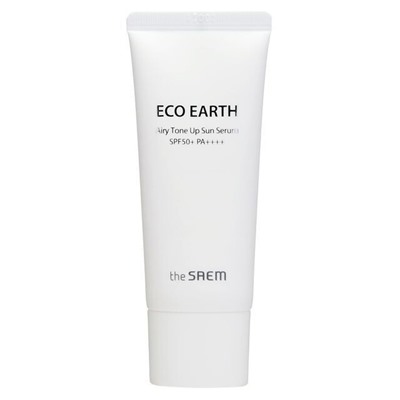 Сыворотка-праймер солнцезащитная Eco Earth Airy Tone Up Sun Serum, THE SAEM, 35 г