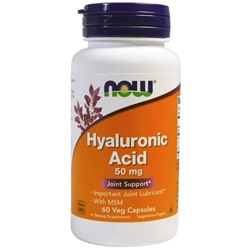 NOW Hyaluronic Acid 50 mg + MSM