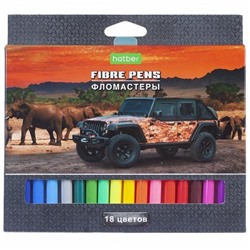 Фломастеры 18цв "JEEPING" карт.уп. (071103) Хатбер