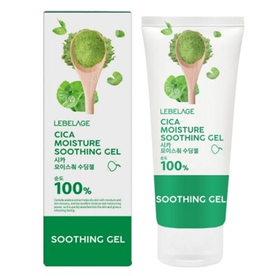 Гель для тела успокаивающий с экстрактом центеллы азиатской MOISTURE CICA PURITY 100% SOOTHING GEL, LEBELAGE, 300 мл