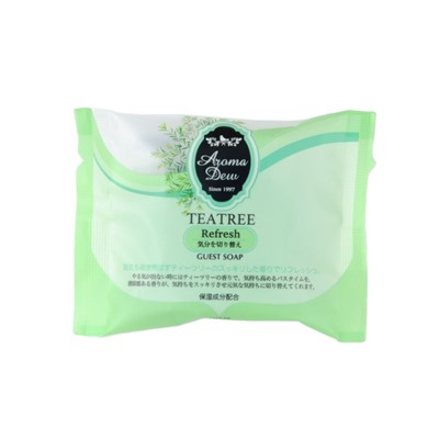 Мыло туалетное косметическое глицериновое Чайное дерево, SKIN SOAP, CLOVER, 35 г