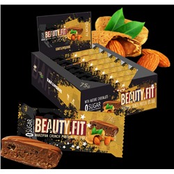 BeautyFit Натуральные низкоуглеводные батончики Марципан Кранч (12шт в уп) 75 г