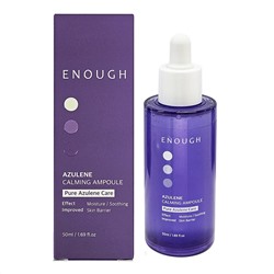 Успокаивающая сыворотка для лица с азуленом, Azulene Calming Ampoule, Enough, 50 мл