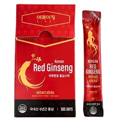 Сиропы с экстрактом корейского красного женьшеня 6 year old korean red ginseng, SINGI,  (10 мл x 30 шт.)