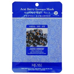 Маска тканевая с экстрактом ягод асаи Acai Berry Essence Mask, MIJIN 23 мл