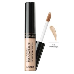 Консилер для маскировки недостатков Cover Perfection Tip Concealer, тон 1.75 Middle Beige, THE SAEM   6,5 г