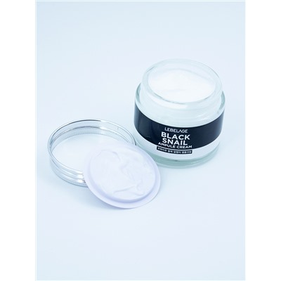 Крем для лица ампульный с муцином черной улитки AMPULE CREAM_BLACK SNAIL, LEBELAGE, 70 мл