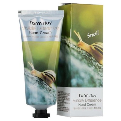 Крем для рук visible differerce hand cream snail, Farmstay, 100 г