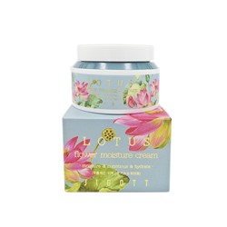 Глубоко увлажняющий крем для лица с экстрактом лотоса, LOTUS FLOWER MOISTURE CREAM, Jigott, 100 мл