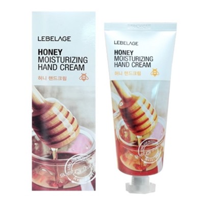 Крем для рук с медом HONEY MOISTURIZING HAND CREAM, LEBELAGE, 100 мл