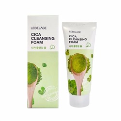 Пенка для лица успокаивающая с экстрактом центеллы азиатской CICA CLEANSING FOAM, LEBELAGE, 100 мл