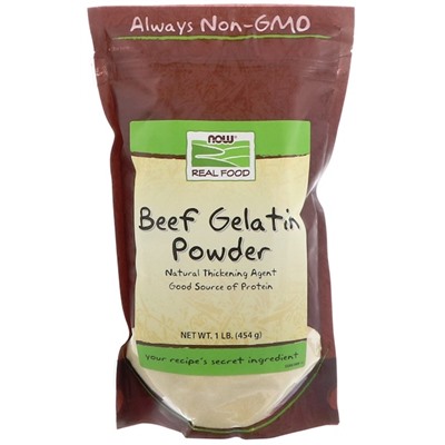 NOW Beef Gelatin Powder 454 г