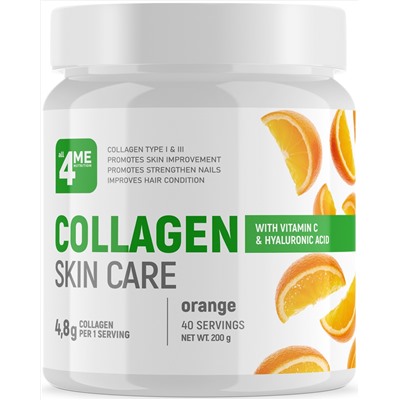 4Me Nutrition Collagen Skin Care + vitamin C + Hyaluronic Acid 200 г