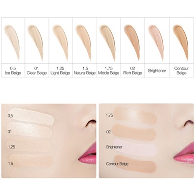 Консилер для маскировки недостатков Cover Perfection Tip Concealer, тон 0.5 Ice Beige, THE SAEM   6,5 г