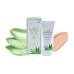 ВВ-крем с экстрактом алоэ Aloe Sun Protect BB Cream SPF41/Pa++, JIGOTT   50 мл