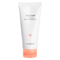 Пенка для лица (контроль чистоты и жирности) SEE & SAW A.C Control Deep Cleansing Foam, THE SAEM, 120 г