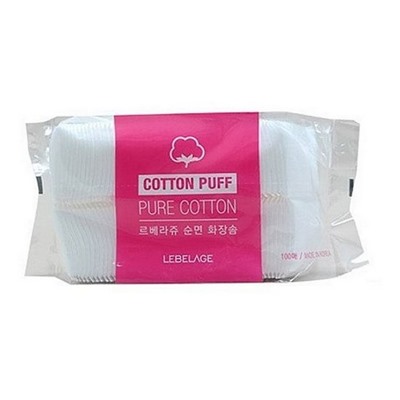 Ватные диски Cotton Beauty Pure, Lebelage, 100 шт.