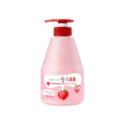 Лосьон для тела с ароматом клубничного молока Kwailnara Strawberry Milk Body Lotion, Welcos, 560 г