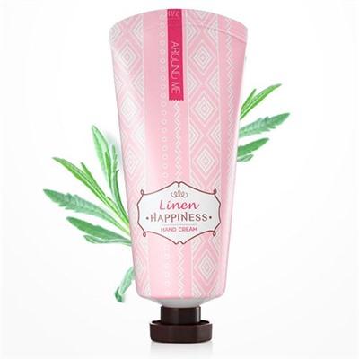 Крем для рук с экстрактом льна Around Me Happiness Hand Cream Linen, WELCOS   60 г