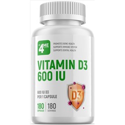 4Me Nutrition Vitamin D3 600 IU