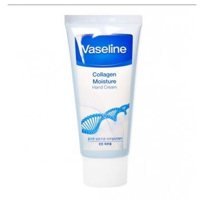 Крем для рук увлажняющий с коллагеном, Vaseline Collagen Moisture Hand Cream, for all skin types,  FOODAHOLIC, 80 мл