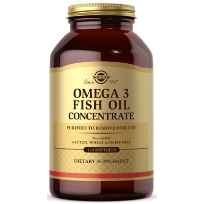 Solgar Omega-3 Fish oil Concentrate 1000 mg 120 гелевых капсул