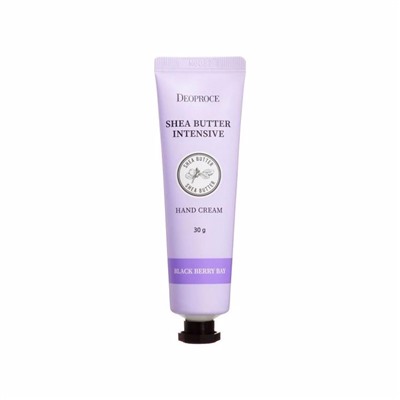 Крем для рук с маслом ши с ароматом ягод SHEA BUTTER INTENSIVE HAND CREAM BLACK BERRY BAY, DEOPROCE, 30 г